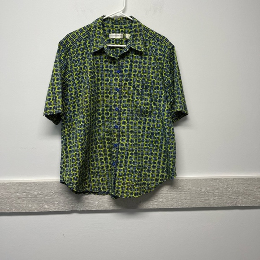 Vintage Plus Size Fish Print Top